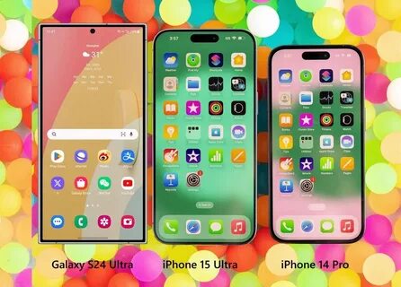 Сравнение 15 pro max и s24 ultra