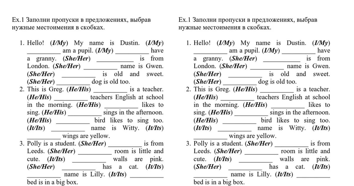 Упражнение на объектные и притяжательные местоимения. Притяжательные местоимения в английском 3 класс упражнения. Притяжательные местоимения в английском языке упражнения 3. Притяжательные местоимения упражнения 2 класс. Местоимения задания 3 класс английский язык