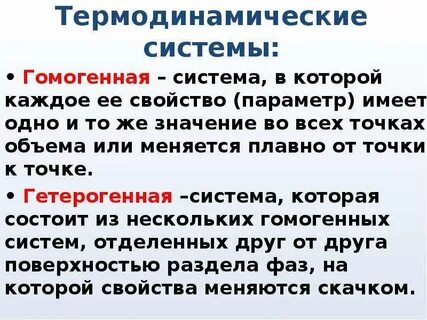 Равновесие гомогенной системы
