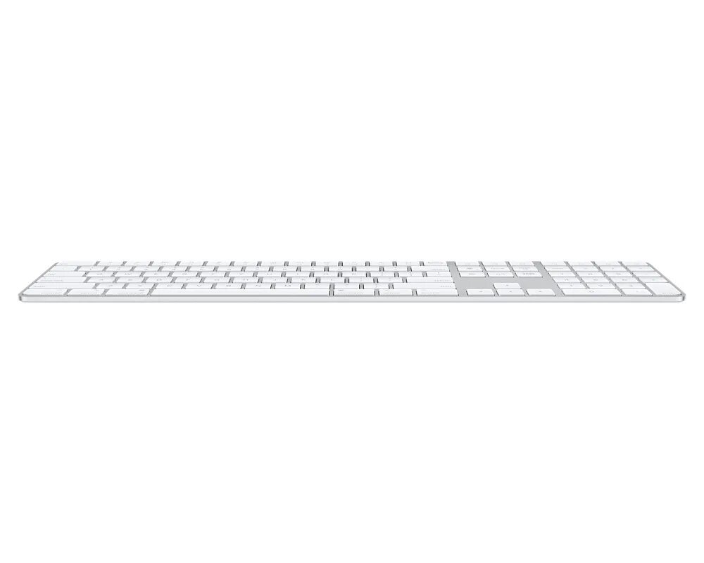Apple magic keyboard с touch id. Клавиатура apple magic keyboard with numeric keypad mq052rs/a. apple magic keyboard with numeric keypad a1843. клавиатура apple magic keyboard mk2a3rs/a. apple magic keyboard с цифровой панелью.