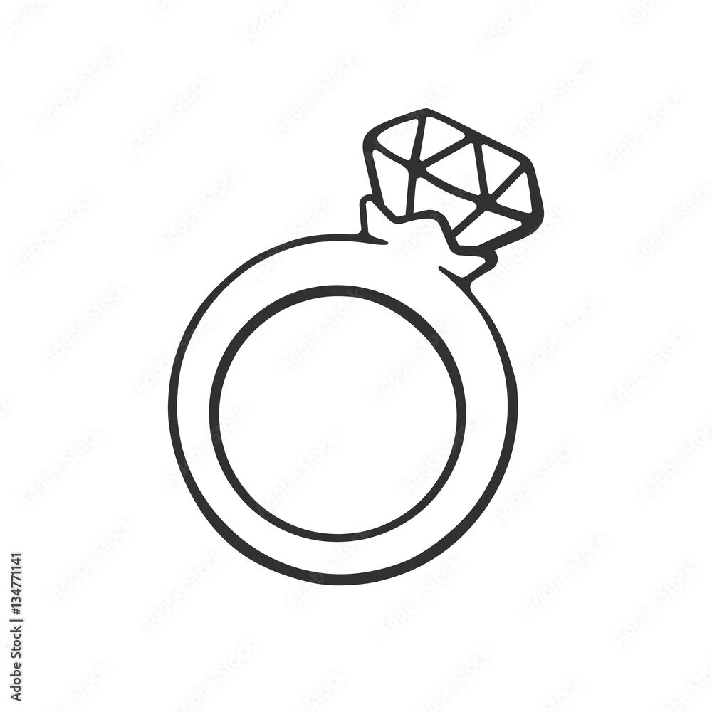 Шаблон кольца для вырезания Transparent Diamond Ring Clip Art Diamond Ring Svg Free, HD Png Download kin