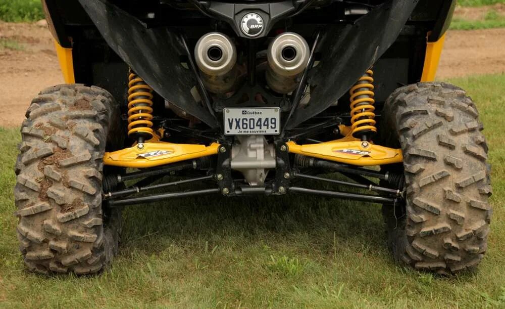 Can am bridges. Подвеска квадроцикла брп 1000. задняя подвеска квадроцикла брп. can-am maverick задняя подвеска. атв квадроциклы подвеска.