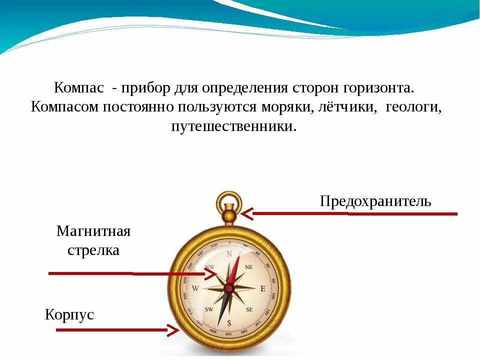 Компас урок 2. Части компаса. Составные части компаса. Ориентирование сторон горизонта по компасу. Компас стороны горизонта.