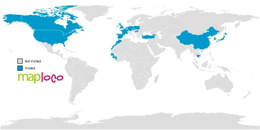 USA Canada France China Japan.