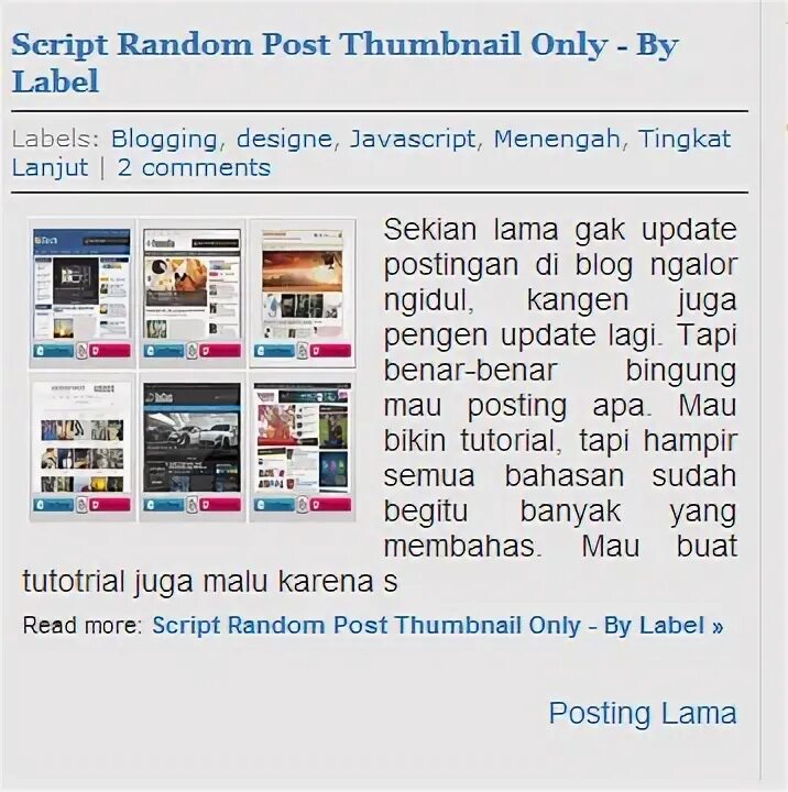 The post thumbnail. The post thumbnail