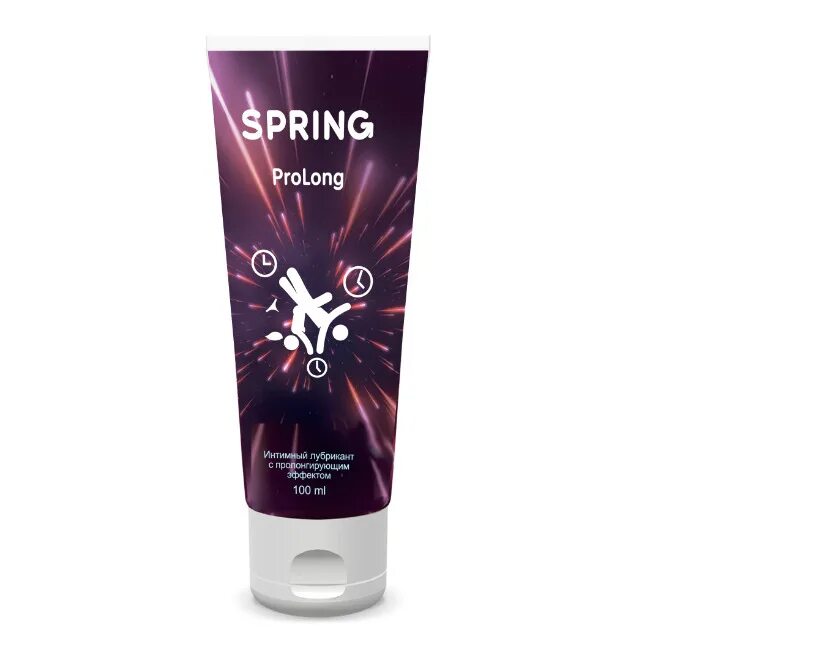 Effect 100. Гель-смазка Spring prolong. Гель-лубрикант Spring prolong продлевающий, 50 мл.