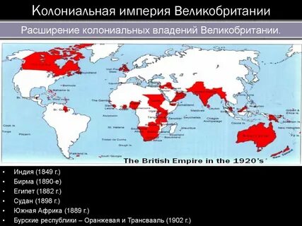 Колонии великобритании названия