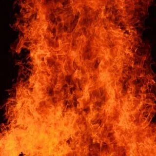 Blazing fire