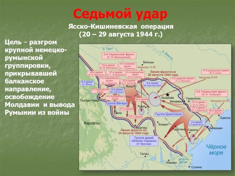 Карта Ясско-Кишиневская наступательная операция. Ясско-Кишинёвская наступательная операция (август—сентябрь 1944 г.). Ясско-Кишинёвская и румынская операции. Ясско-Кишиневская операция (20 – 29 августа 1944 г.). Ясско кишиневская операция год