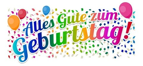 Zum Geburtstag Alles Gute - с днем рождения вектор.