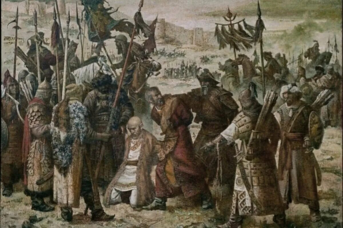 1395 Разгром войсками Тимура (Тамерлана). Тохтамыш против Тамерлана. Разгромил войско золотоордынского хана узбека