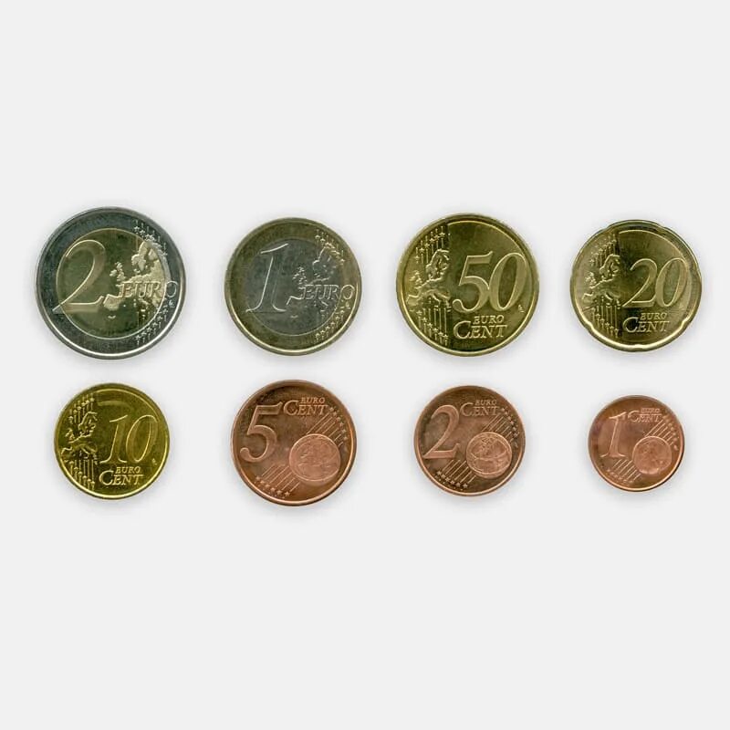набор евро монет люксембург. цент. коллекционные монеты. валюта монет. иностранные монеты.