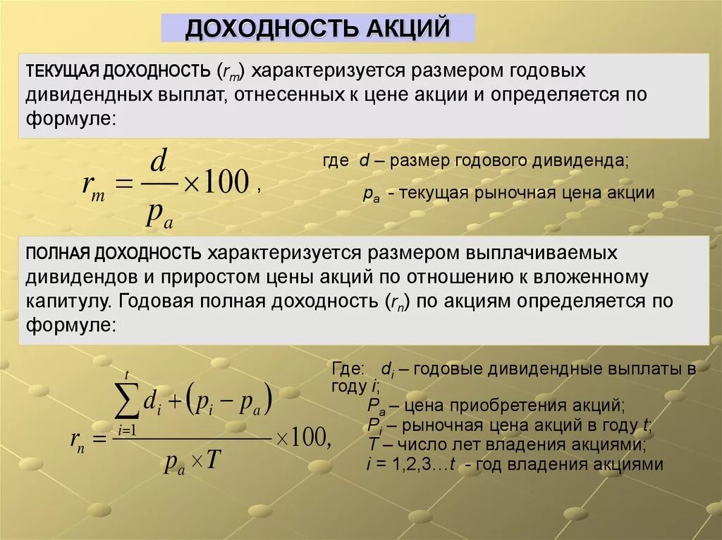 На текущий момент какие либо. Доходность акций. Дивидендная доходность акций. Дивидендная доходность формула. Текущая доходность акции.