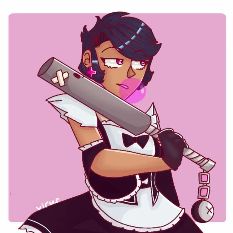 коллет в костюме горничной бравл старс. коллет в костюме горничной бравл старс. эдгар арт браво старс горничная. френ мортис бравл старс. эдгар горничная.