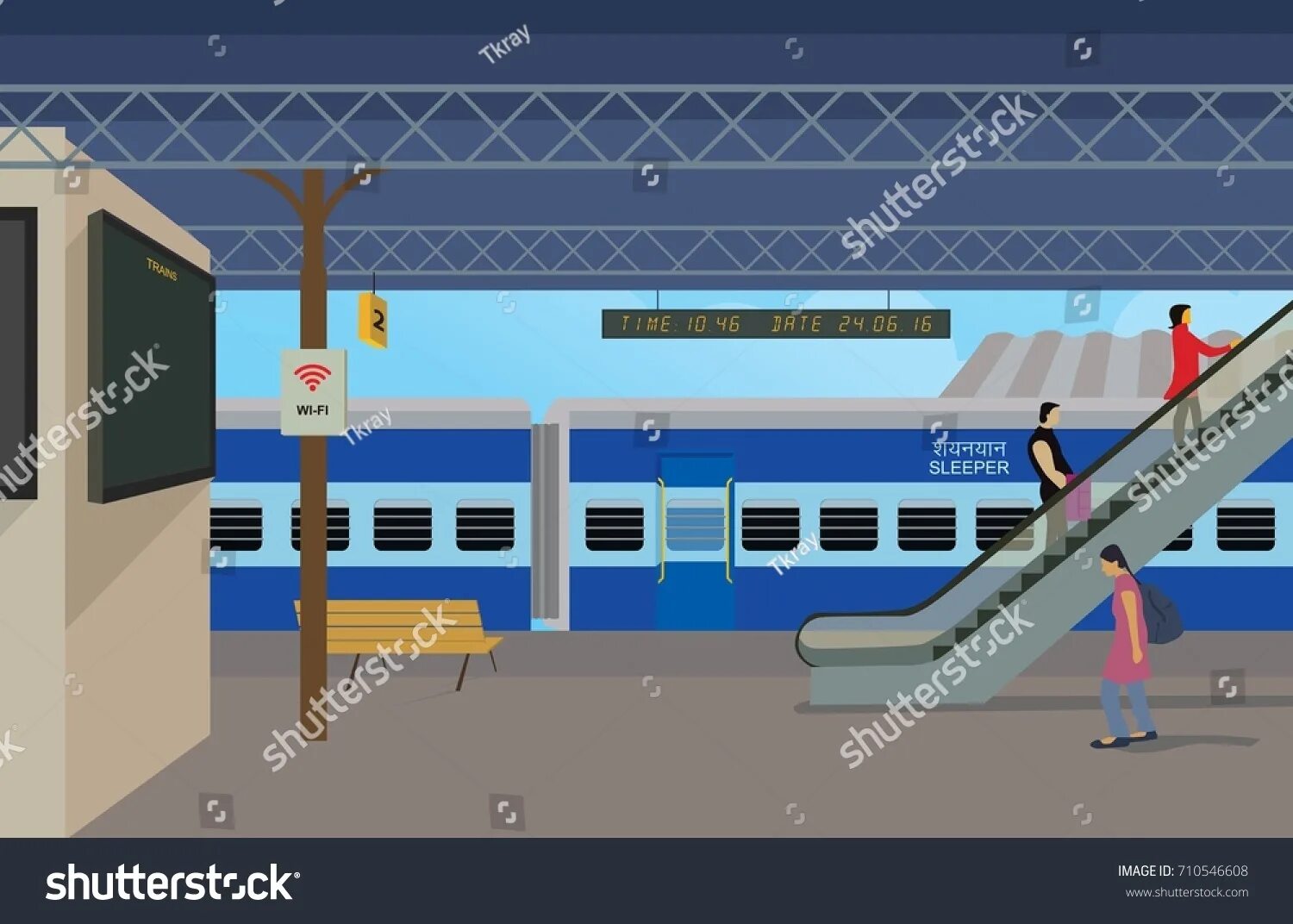 Train is in the station