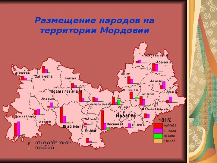 Какие районы входят в состав мордовии. Карта Республика Мордовия население. Карта плотности населения Мордовии. Население Мордовии карта. Республика Мордовия плотность населения.