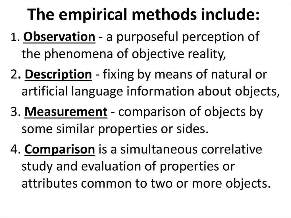 Methods including