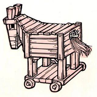 Троянский конь нарисовать 5 класс
