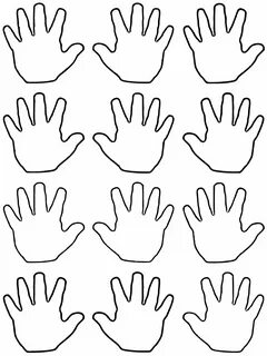 Шаблон руки для аппликации - 49 фото