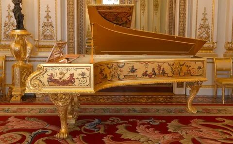 Golden piano