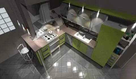 3d дизайн кухни