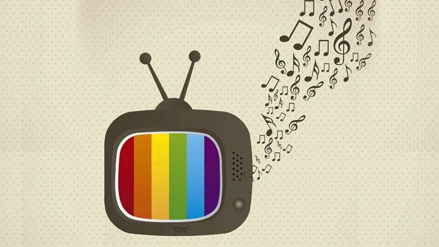 Soundtrack tv tv. Музыкальный телевизор. Музыка в рекламе на телевидении. Телевидение рисунок. Реклама телевизора.