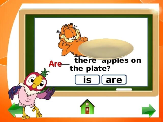 Is there an apple no there. There are apples on the plate. тренажер to be 2 класс. there is no ... apples on the plate.. am is are apples.