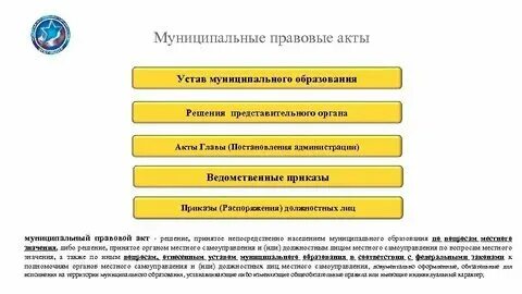 Акты муниципального образования примеры