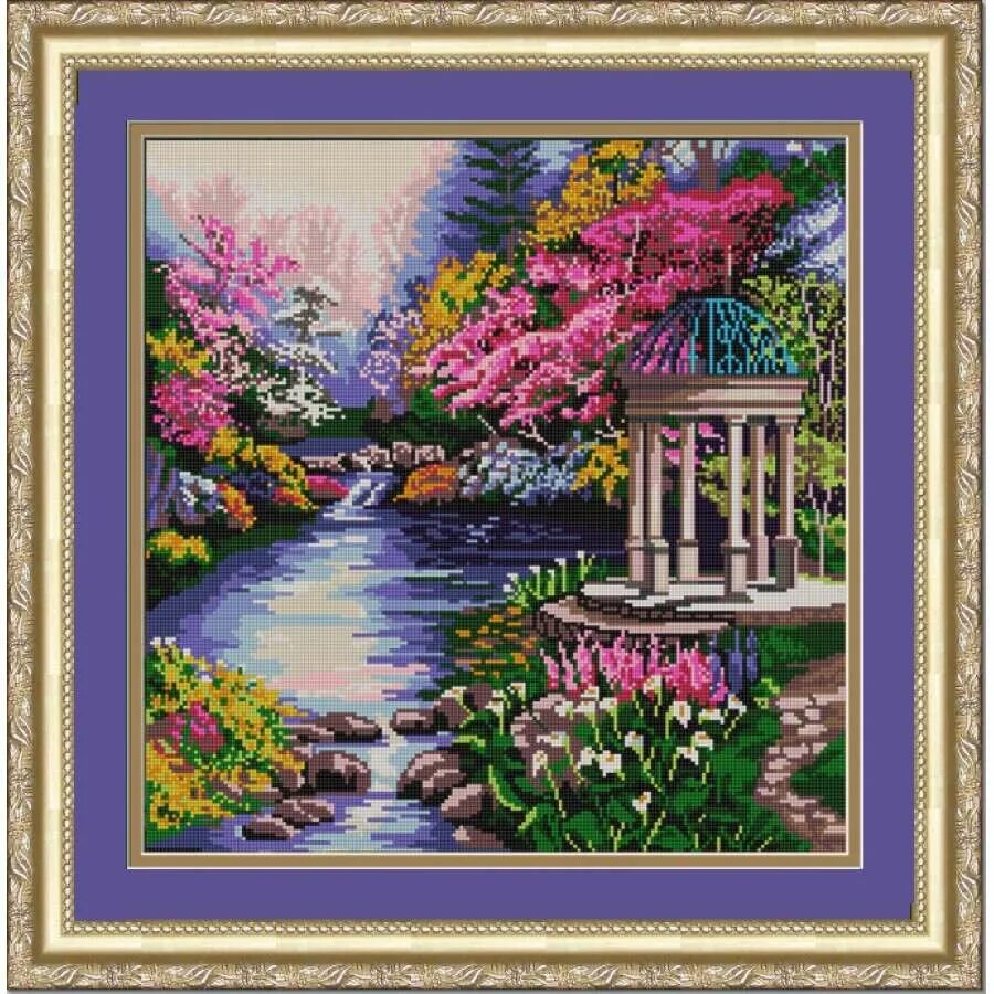 Абрис арт верность ab-121. Вышивка бисером водопад каролинка. Набор полная зашивка бисером. Вышивка бисером полная зашивка. Вышивка беседка набор.