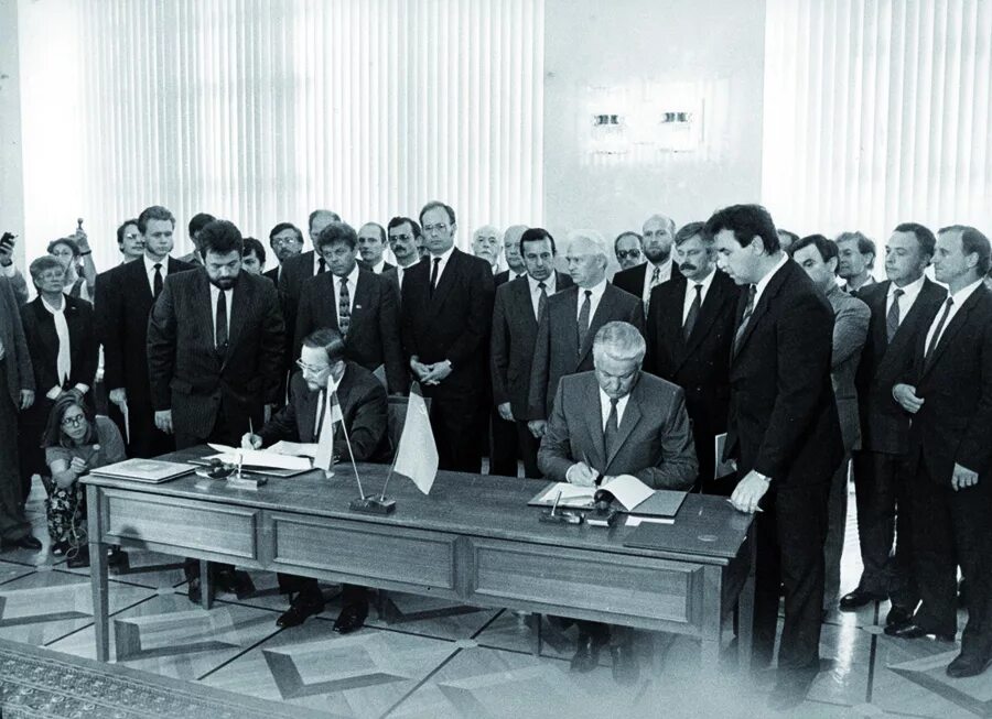 Подписание федеративного договора 1991. Подписание соглашения. Соглашение о межгосударственном экономическом комитете (1993).