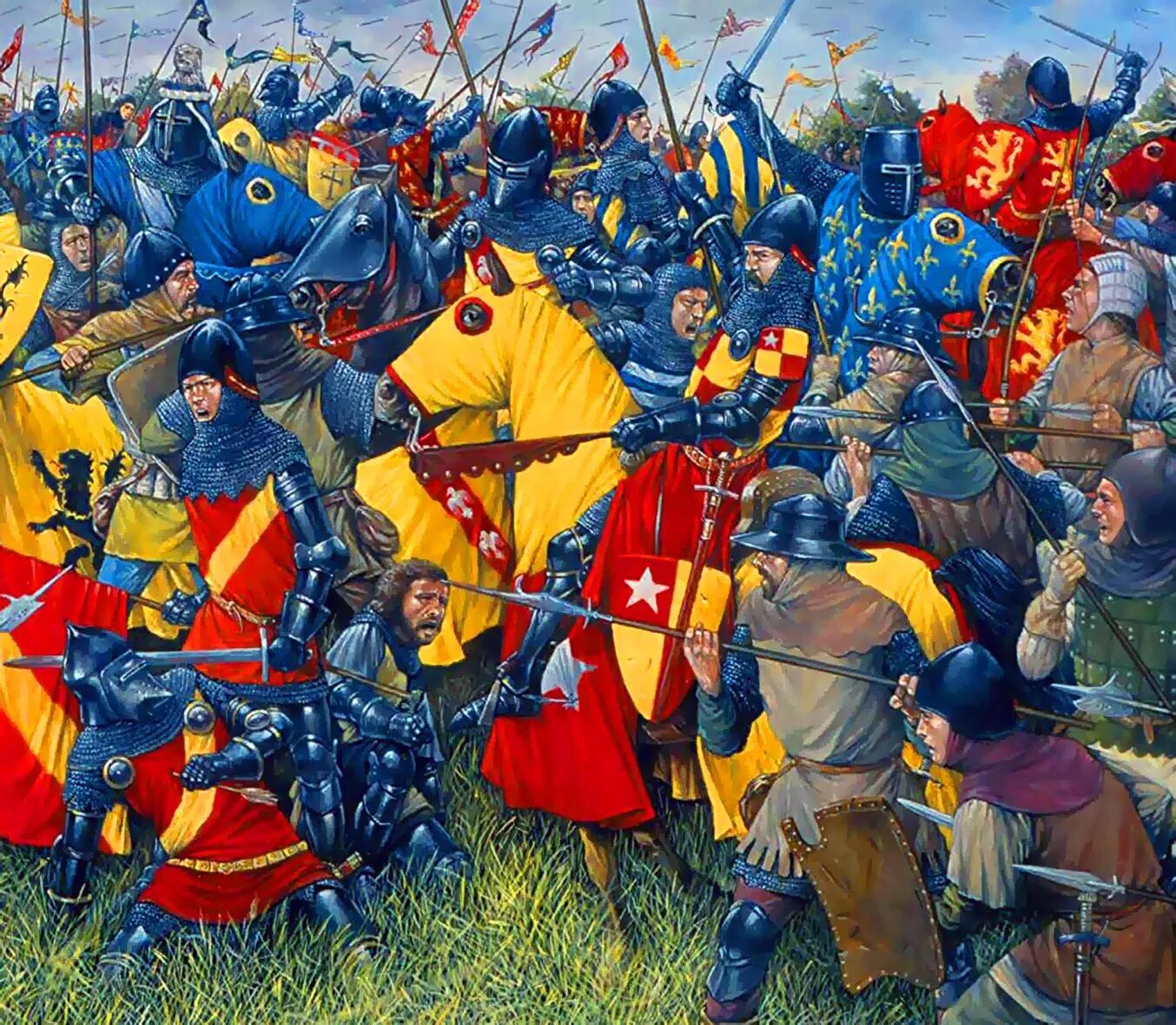 Битва при Креси 1346. Битва при Азенкуре 1415. Battle 15