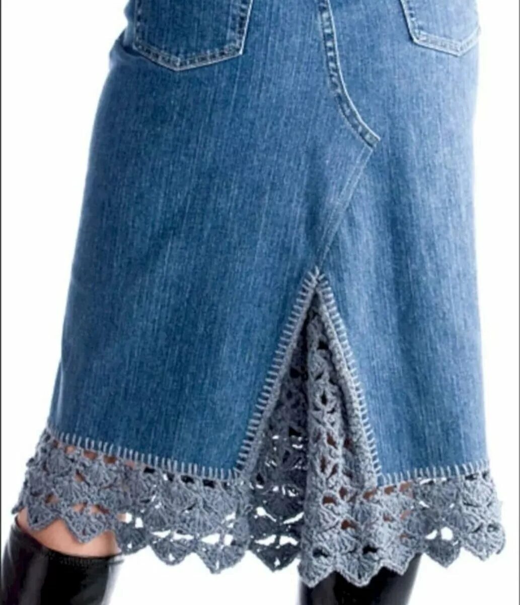 Джинсовые юбки из старых джинс. Юбка из джинсовых брюк. Переделка джинсовой юбки. Комбинированная джинсовая юбка. Джинсовая юбка с кружевом.