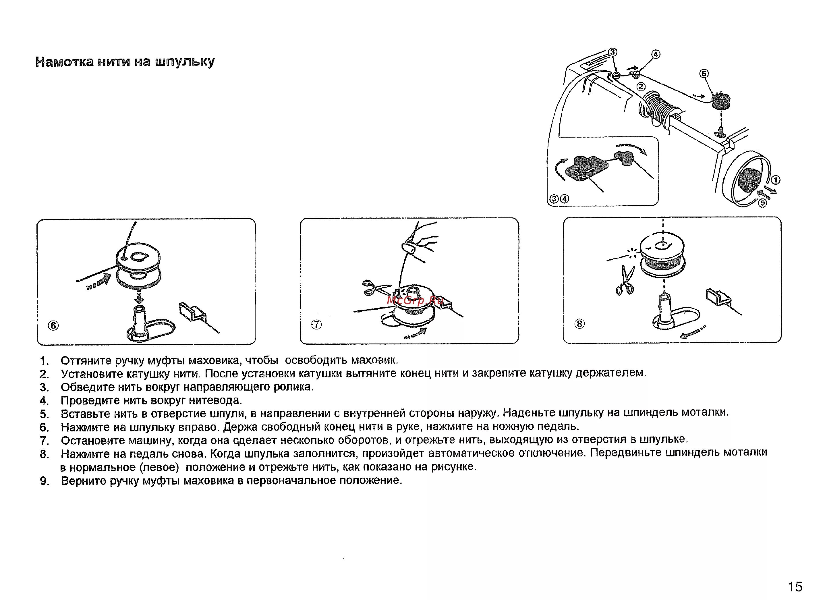 Как намотать нитку janome. Janome w23u схема. схема намотки нити на шпульку швейной машины.. схема наматывания нитки на шпульку на электрической машинке. janome w23u схема электрическая.