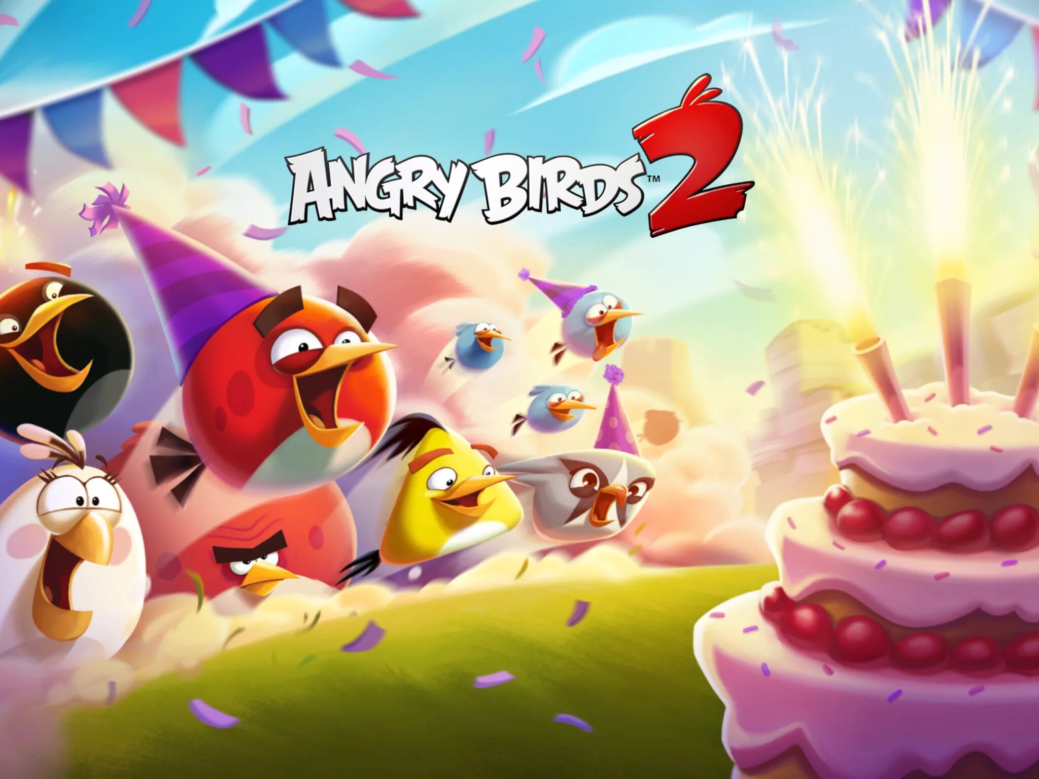 Angry birds 2 хорошее качество. Злые птички 2. Angry Birds (игра). Энгри бердз 2 игра. Angry Birds 2 день рождения.