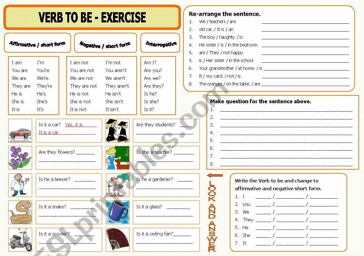 Глагол to be вопрос 2 класс Worksheets. Глагол to be affirmative and negative Worksheets. Глагол to be negative упражнения. Задание was negative. Write the sentences in short forms