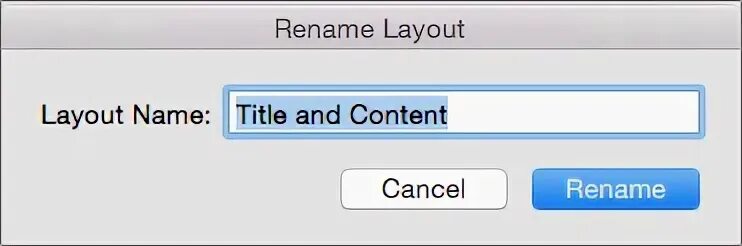 Rename name