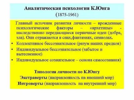 Теории к г юнга