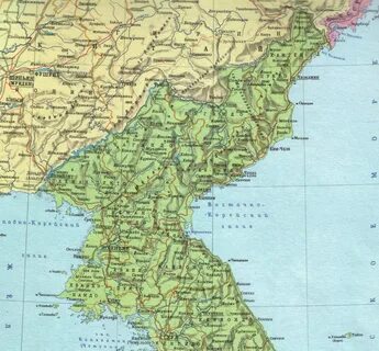 Северная корея граничит с россией на карте