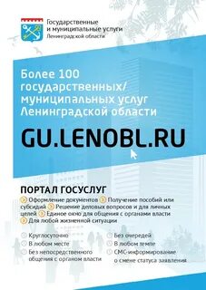 Услуга ленинградская область