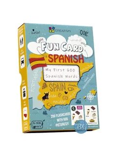 Карточки для изучения испанского языка My First 600 Spanish Words. Fun Card Span