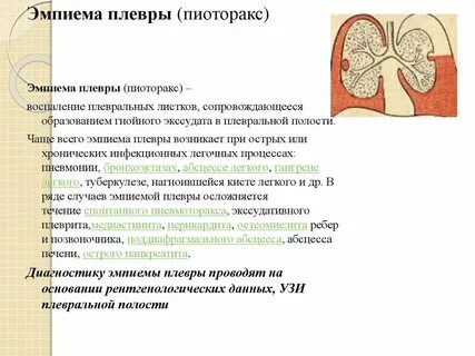 Пиоторакс с фистулой