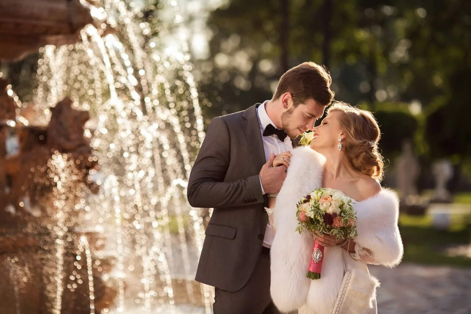 Скорнякова Ольга Wedding fur. Свадебная фотосессия. Свадебная фосотосеечи. Профессиональная Свадебная фотосессия.