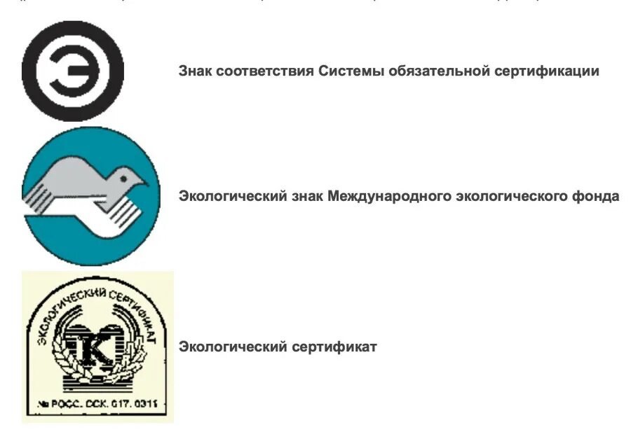 Маркировка сертификата