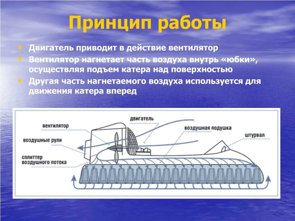 Работа движителей