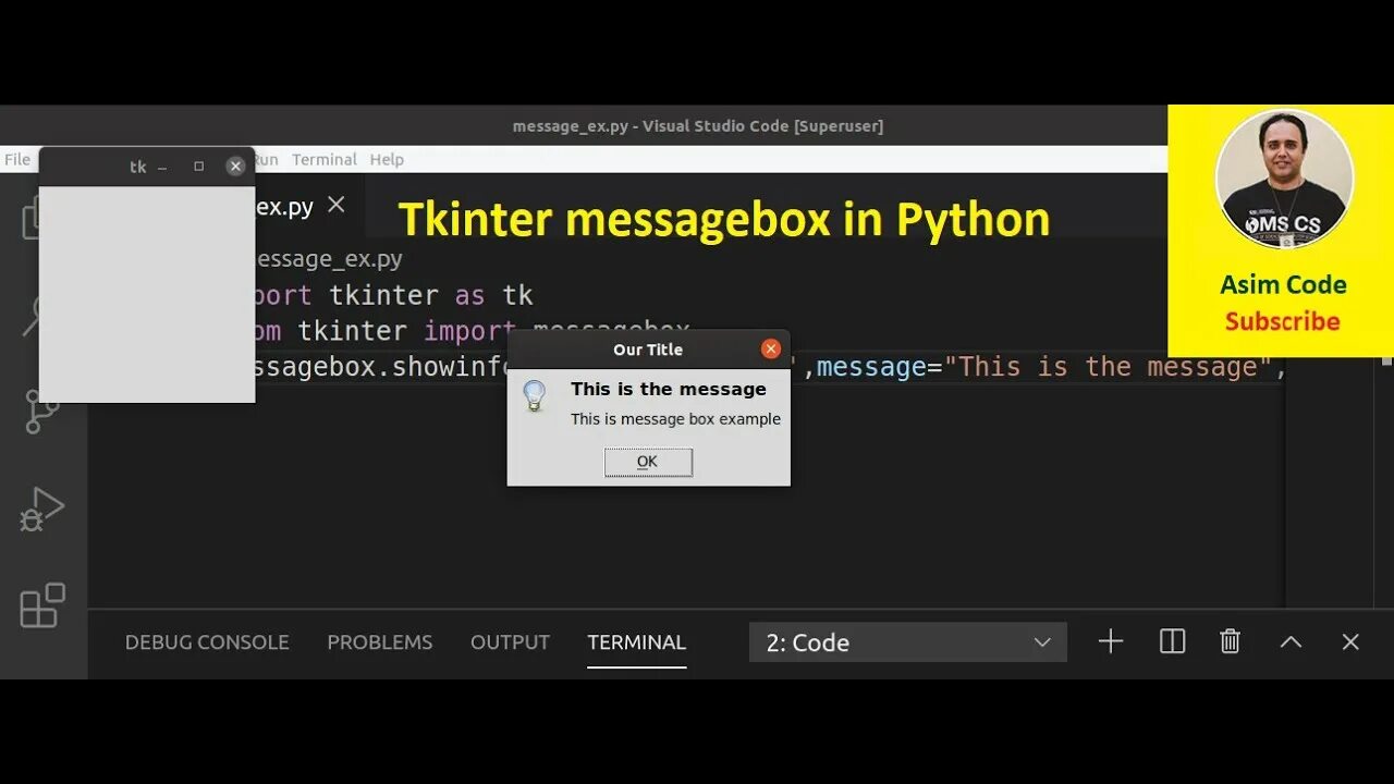 Кнопка в python. Messagebox python.