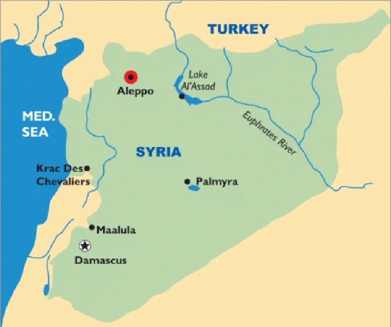 Где находится дамаск в какой стране. Город Алеппо в Сирии на карте. Пальмира на карте Сирии.