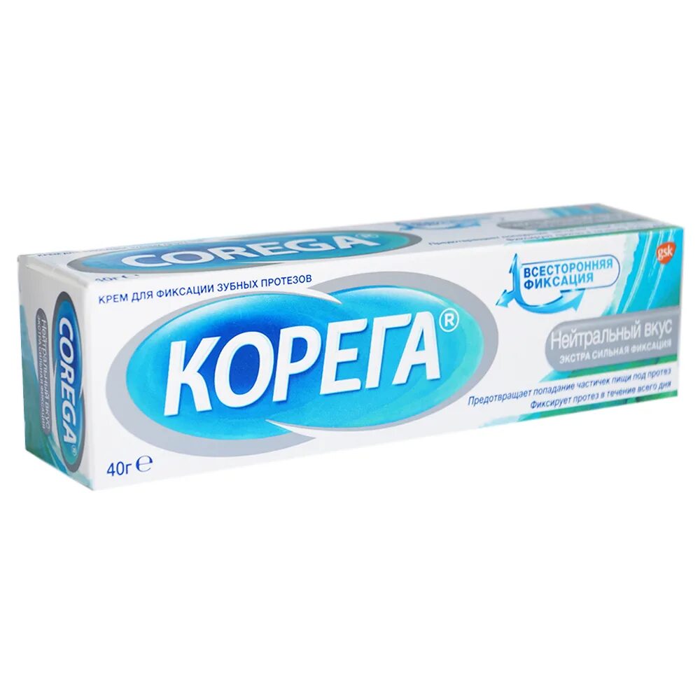 Корега крем для фиксации зубных протезов нейтральный вкус 40 г. Корега Экстра сильный крем для фиксации зубных протезов 40 мл. Корега f+f д/зуб.протезов Экстра Стронг,крем,70мл. Корега крем сильный для фиксации зубных протезов