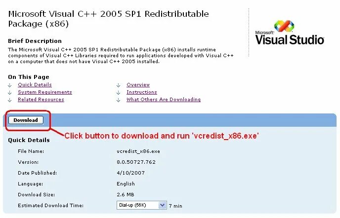 Vcredist_x86. Vcredist_x86.exe. Microsoft Visual c++ Redistributable package. Microsoft c++ 2008 Redistributable (x64). C 2008 redistributable package x86