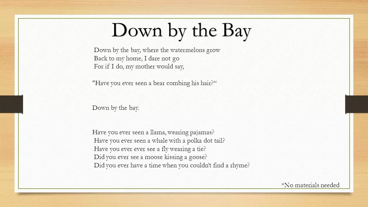 Песня down by the Bay. Bay перевод. Down by the перевод. Bae перевод.