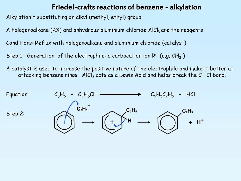 Реакция Фриделя-Крафтса бензол. Реакция Фриделя-Крафтса толуол. Реакция Фриделя–Крафтса) (5);. Реакция Фриделя-Крафтса этилбензол. Бензол хлорид алюминия